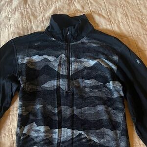 Smartwool Black and Gray half zip